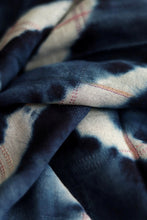 Load image into Gallery viewer, Natural Indigo Shibori Cotton Stole - Creative Bee