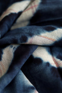 Natural Indigo Shibori Cotton Stole - Creative Bee
