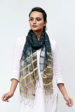 Load image into Gallery viewer, Natural Dye Shibori Filature Silk Stole - Creative Bee